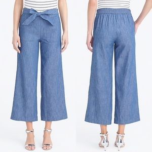 JCrew wide leg cropped pant size 2